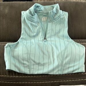 JoyLab Aqua Sleeveless Zip-Up Shirt